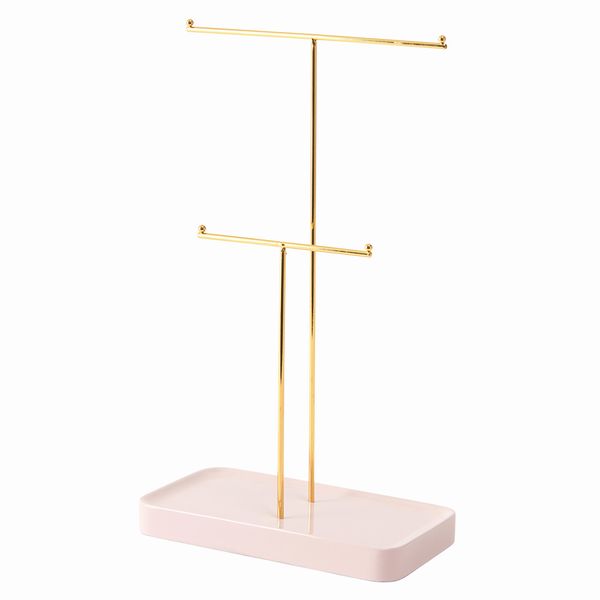 【商品説明】Desktop Collectionアクセサリースタンド&star;見せる収納Desktop Collectionピンクのベースにゴールドの組み合わせが、ゴージャスな印象。見せる収