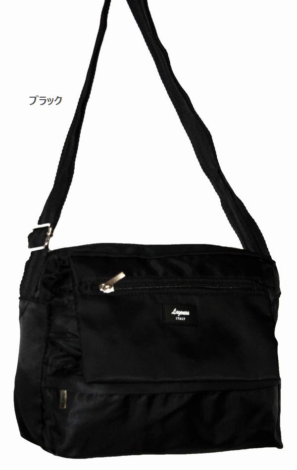 【商品説明】シンプルかつ機能重視のショルダーバッグです!【サイズ･容量】サイズ:横25cm×高さ20cm×マチ10cm本体仕様:天ファスナー、前ファスナーポケット×2、背面ファスナーポケット本体内側: